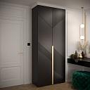 Шкаф распашной Нейс - 1 Черный