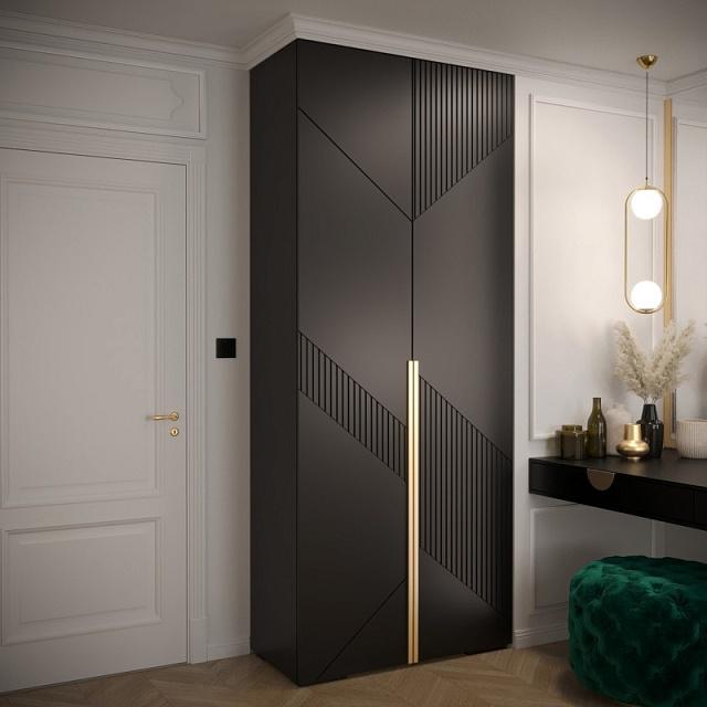 Шкаф распашной Нейс - 1 Черный