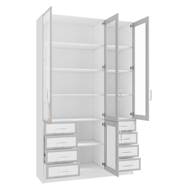 Книжный шкаф Альма - 21 Белый