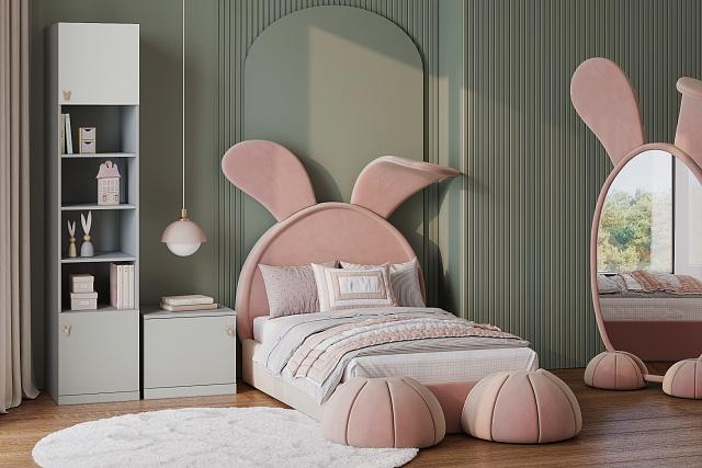 Детская стенка Банни - 1 МДФ Светло-Серый