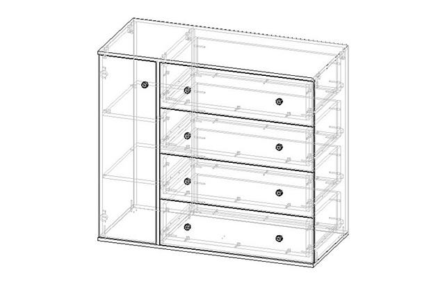 Комод Колорадо - 5 МДФ