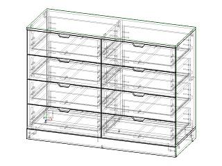 Комод Генри - 16 МДФ Белый
