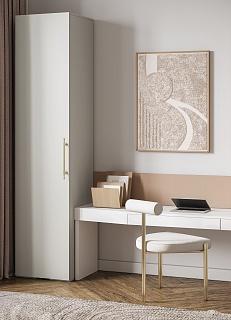 Шкаф распашной Мори-Хелена - 1 Кашемир