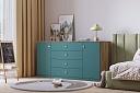 Комод Скарабей - 3 МДФ Аквамарин