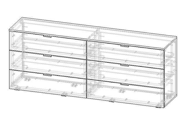 Комод Тоди - 6 Черный