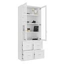 Книжный шкаф Библиограф - 2 №4 Белый