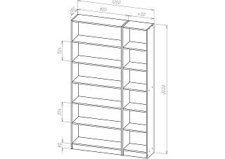 Библиотека Билли - 11 Орех Экко
