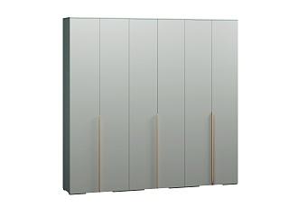 Шкаф распашной Солфорд - 6 Зеленый Айсберг