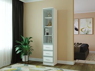 Книжный шкаф Альма - 5 Белый