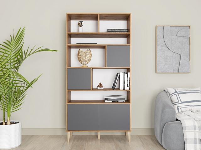 Стеллаж Скарлет - 4 Графит