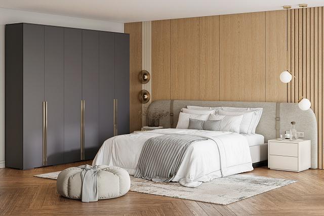 Шкаф распашной Эдинбург - 6 Графит