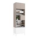 Стеллаж Скарлет - 7 Белый / Кашемир