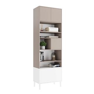 Стеллаж Скарлет - 7 Белый / Кашемир