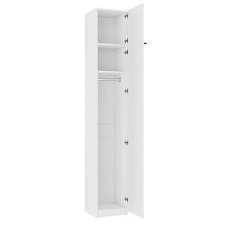 Шкаф распашной Скаген - 1 с антресолью Белый