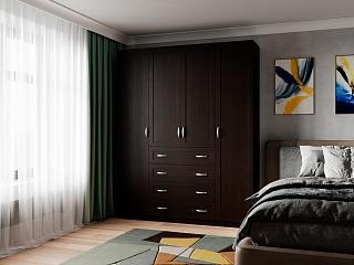 Шкаф распашной Стелла - 5 Венге