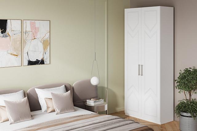 Шкаф распашной Эверест - 2 МДФ Белый