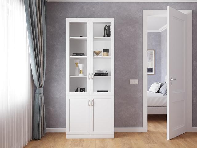 Книжный шкаф Библиограф - 2 №3 Белый